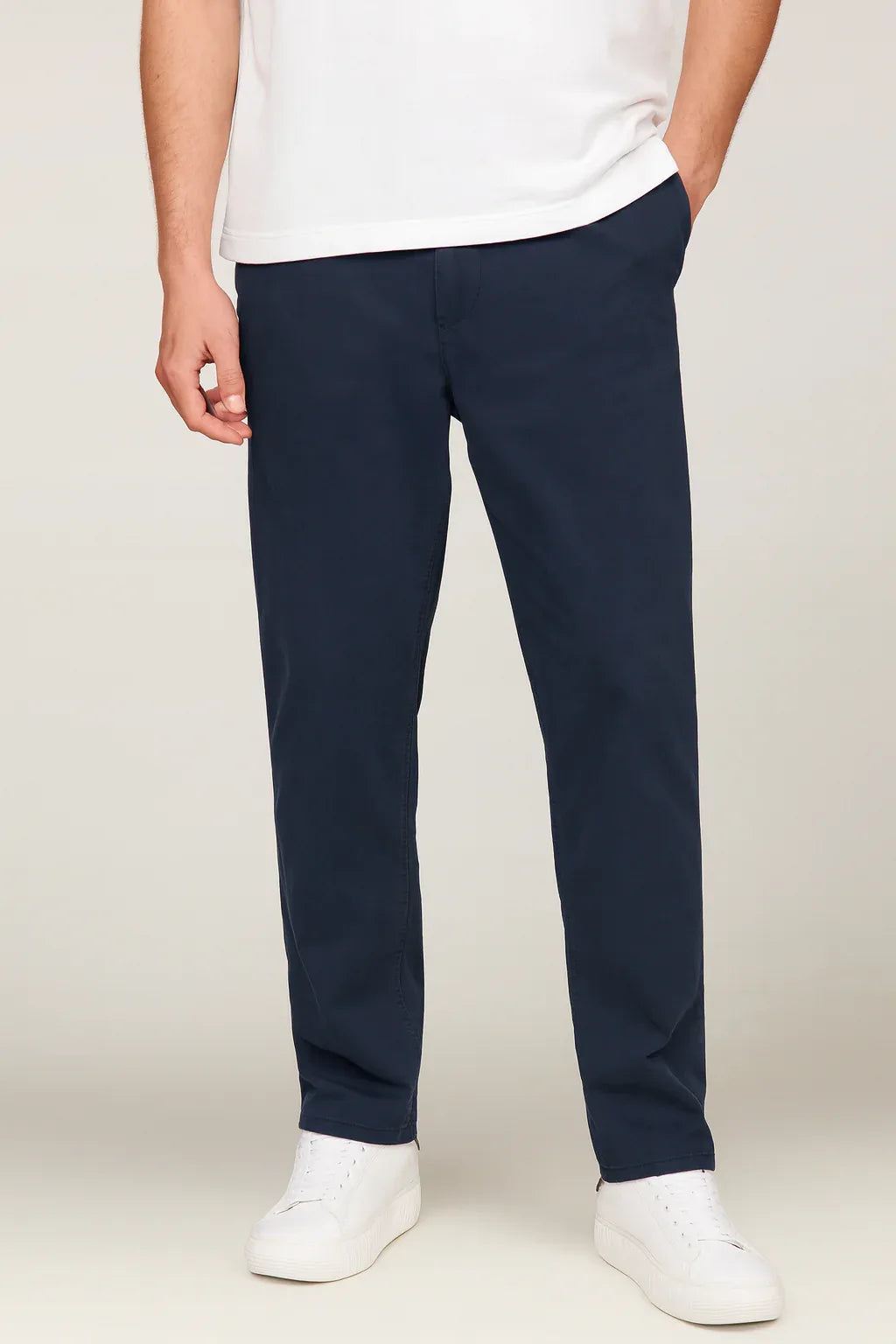 Tommy Jeans Men's Dark Night Navy Casual Elasticated Cotton Blend Pants - Gomix Brands Outlet
